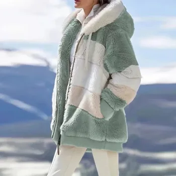 Sieviešu Ziemas Mētelis Modes jaka sieviete Gadījuma silta jaka sieviešu Izšūšanas Pleds Dāmas Apģērbu Kapuci Rāvējslēdzēju Dāmas Mētelis ir 2021.