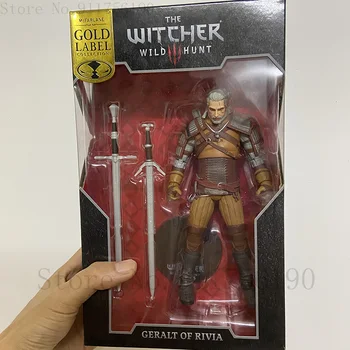 Witcher-ed 3 Geralt Locītavas Kustamo Savvaļas Medības 907 Baltā Vilka Rīcības Attēls Lelle, Rotaļlietas, Dāvanu