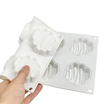 8 Dobumā 3D Silikona Kūku Bakeware Pelējuma trīsdimensiju Nelegālo Jelly Cepumu Uzpūtenis Epoksīda Pelējuma DIY Cepamais