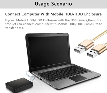 USB USB Kabeli Vīriešu Vīriešu, USB 2.0 Extension Kabelis HD DATORA Kabeli ar Datoru, Fotokameru, USB Extender Cable