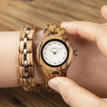 Relogio feminino BOBO PUTNU Bambusa Koka Modes pulkstenis Ar Rokassprādzi Top Zīmolu rokas Pulkstenis Sieviešu Pulkstenis Dāvanu Kārba V-O29