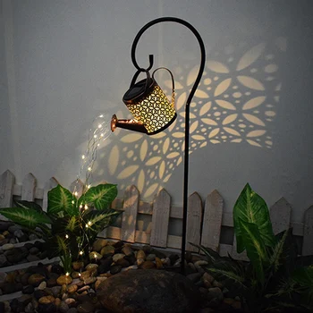 Dobi Tējkannas Saules LED Gaismas, kas Plūst Ūdens Apkaisa Lampas Mūsdienu Dārza Zāliena Lampas Ainavas Iela Dekori Lampas Ūdensizturīgs