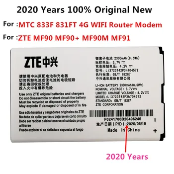 New Augstas Kvalitātes Akumulatoru Li3723T42P3h704572 Par ZTE MF91 MF90 4G WIFI Maršrutētāju un Modemu 2300mAh Uzlādējams Batterie noliktavā