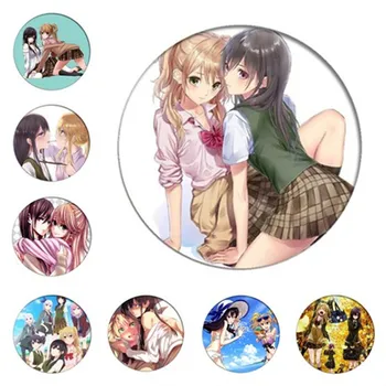 Anime Citrus Aihara Yuzu Broša Zēni Meitenes Aihara Mei Cosplay Nozīmītes Drēbes Mugursoma Apdare Pin Rotaslietas