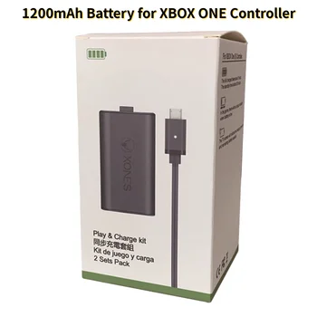 Superior 1200mAh Uzlādējams Litija Akumulatoru USB Lādētājs Kabelis XBOX VIENS Kontrolieris Akumulatoru spēļu vadāmierīces Akumulatora Nomaiņa