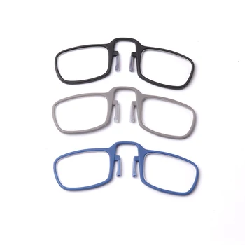 COLOUR_MAX Mini Lasīšanas Brilles Vīrieši Sievietes Deguna Klipsi Lasītājs Ar Lietu Briļļu +1.5 2.0 2.5