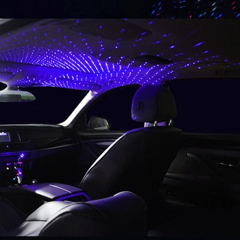 Auto Jumta Zvaigžņu Gaismu Interjera LED Zvaigžņotām Lāzera Atmosfēru Projektoru Renault Koleos Fluenec Platuma Sandero Kadjar Captur Tal