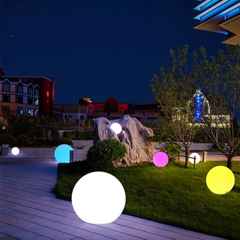 25cm Silti Balts Ūdensizturīgs Bezvadu Saules LED Āra Dārza Dekoratīvās Bumbiņas Gaismas ar Uzlādējamu Bateriju, Zāliena, Patio