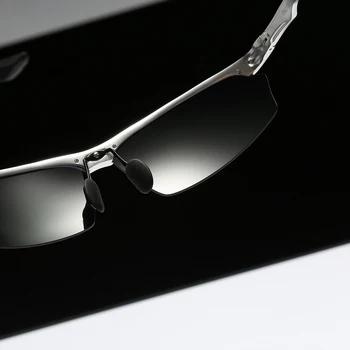 Vīrieši Polarizētās Saulesbrilles, Alumīnija Rāmis, Aizsargbrilles, Sporta Braukšanas Saules Brilles Anti-UV Anti-Glare Brilles