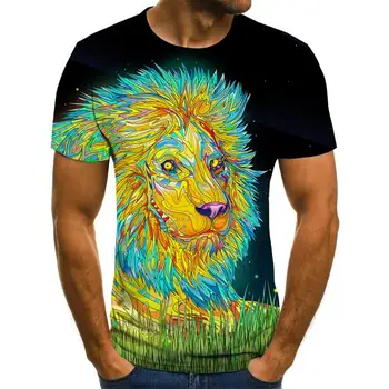 Dzīvnieku raksts, 3D druka, T-krekls, vīriešu 3d-t-krekls, hip-hop 3d-t-krekls, elpojošs gadījuma īsām piedurknēm top, xxs-6xl