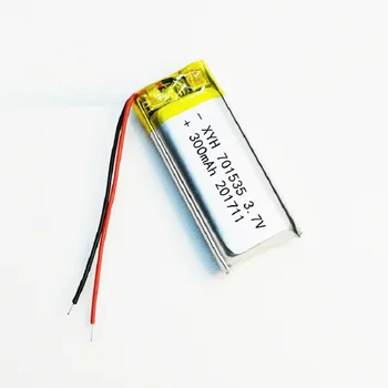 701535 3,7 V 300mAh akumulators Litija Polimēru litija polimēru Uzlādējamu Bateriju, Mp3, GPS austiņas mobilo elektronisko daļa