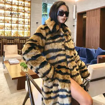 Leopard Mēteļi Jaunas Sievietes Mākslīgās Kažokādas Mētelis Luksusa Ziemā Silta Plīša Jaka Modes Mākslīgās Kažokādas Sieviešu Outwear Augstas Kvalitātes 3XL