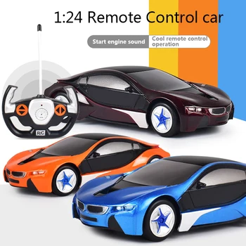 RC rotaļlieta auto 1:24 radio tālvadības simulācijas Sporta auto Elektriskie auto Atdzist verson Koncepciju sacīkšu dāvanu bērniem, dzimšanas dienu zēniem