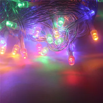 LED Pasaku LED String Light + DC12V Jaudas Piegādes Āra Ūdensizturīgs 12V Brīvdienu Gaismas Vainags Ziemassvētki Ziemassvētki Kāzu Puse