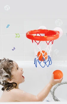 Vanna Basketbola Stīpas & Bumbiņas Uzstādīt Ūdens Spēlēt Dušas, Vannas Rotaļlietas Bērniem, Bērnu piesūcekni Fotografēšanas Basketbola Rebounds Rotaļlietas