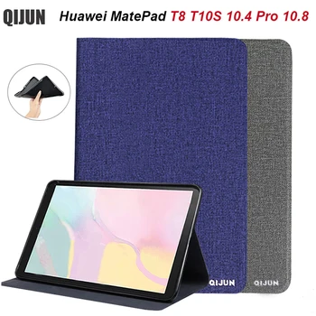 Par HUAWEI MatePad T10S T8 8.0 10.4 Pro 10.8 Gadījumā PU Ādas Vāks Huawei MediaPad M5 M6 8.4 10.8 M2, M3, M5 Lite 8.0 10.1