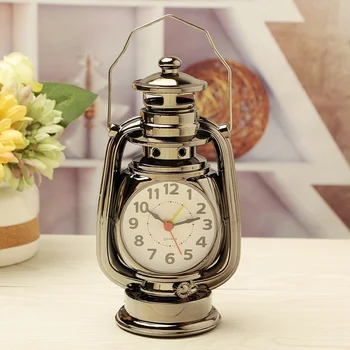 Vintage Modinātāju Retro Eļļas Lampiņa Alarm Clock Skatīties Galda Petrolejas Vieglo Pulkstenis Dzīvojamā Istaba Dekori Izstrādājumi, Biroja Laivas Rotājumu