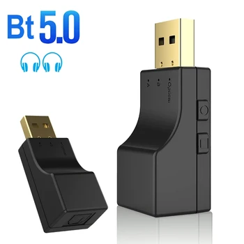 Bluetooth 5.0 Audio Raidītājs 2 in 1-Bezvadu Adapteri Mini Stereo Bluetooth, USB Ligzda, lai Pārslēgtu DATORU, Klēpjdatoru Austiņas