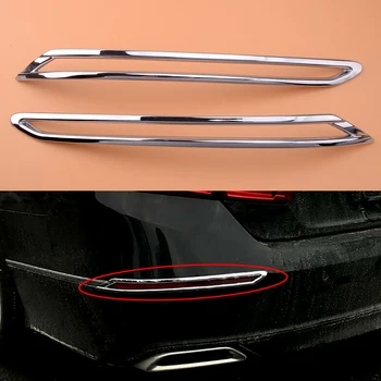 1Pair ABS Chrome, Aizmugurējie Miglas lukturi, Lampas Vāciņš Melns Rāmis der Honda Accord 2018 2019 2020