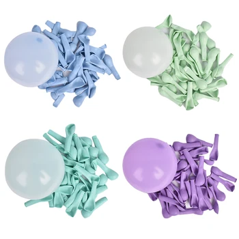 50gab Macaron Krāsu Pastelis Konfektes Baloni Lateksa Kārtu Baloons Par Dzimšanas dienas ballīti