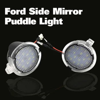 2gab LED Sānu Spoguļi Peļķe Gaismas Ford Edge Mondeo Kodolsintēzes Gen Flex Everest Vērsis F150 Mustang C-Max, Focus Kugas Aizbēgt S-Max