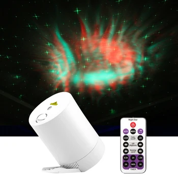 Nakts Gaisma Zvaigžņotās Debess Projektoru Ūdens Viļņu LED Lampas star mūzika Rotējošo Tālvadības Bluetooth Guļamistabas Gultas Lampa